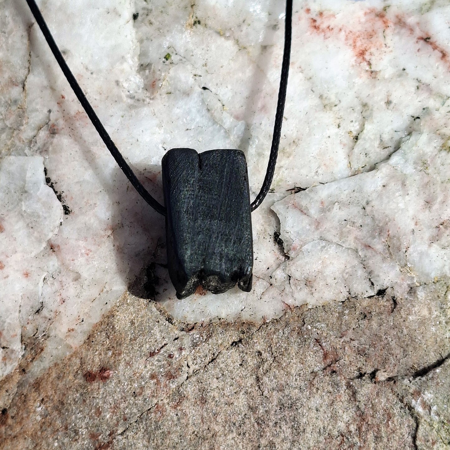 Fallon - Irish bog oak with fine silver leaf
