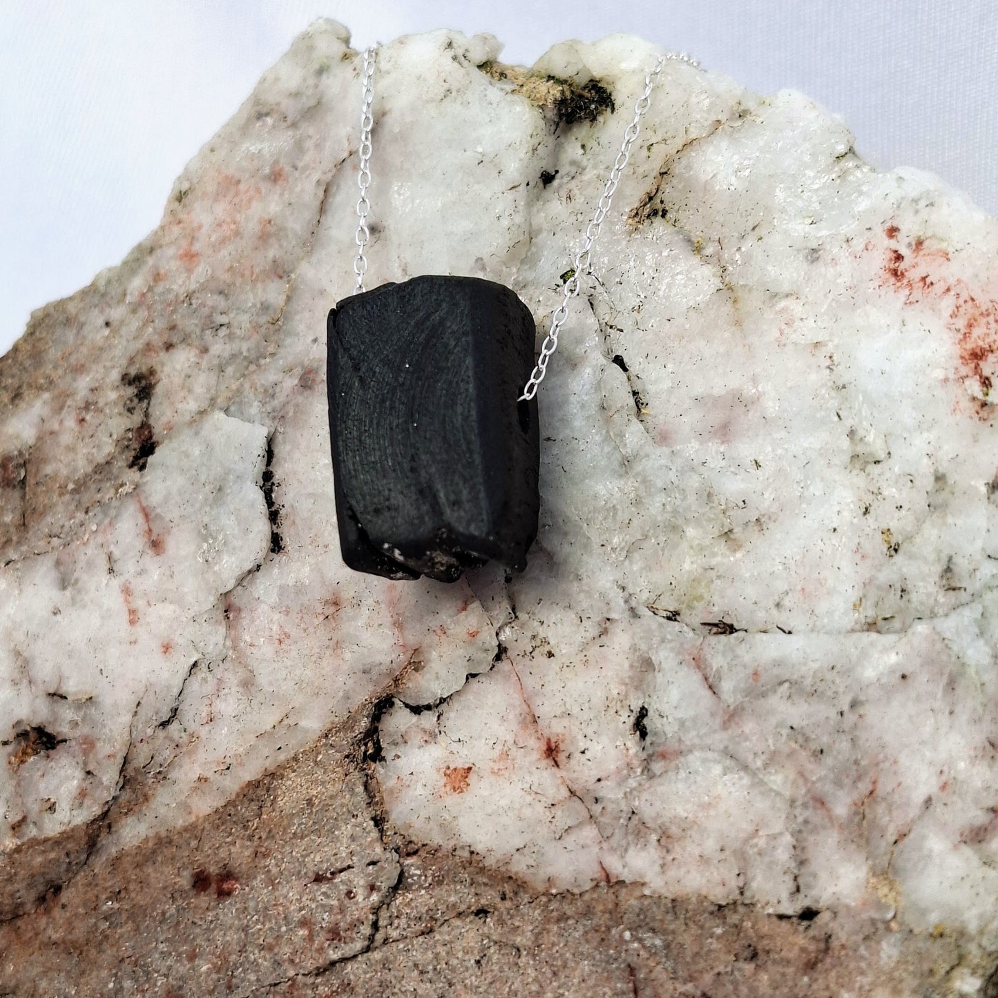 Fallon - Irish bog oak with fine silver leaf