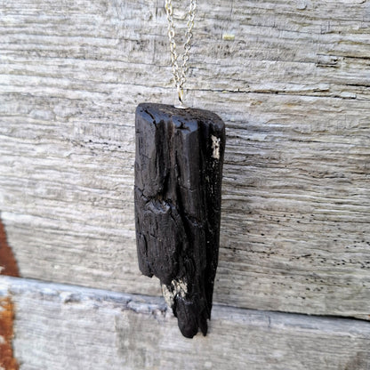 Ráiteas Airgid - Irish bog oak with fine silver leaf