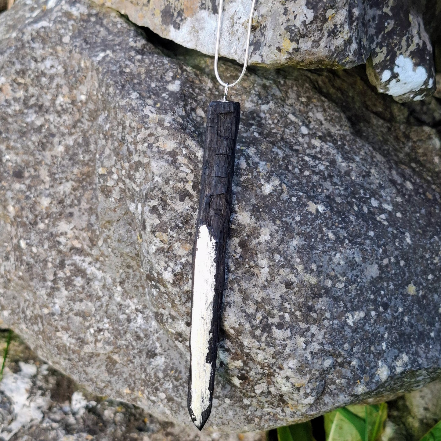 Saigheadmhar - Irish bog oak with fine silver leaf