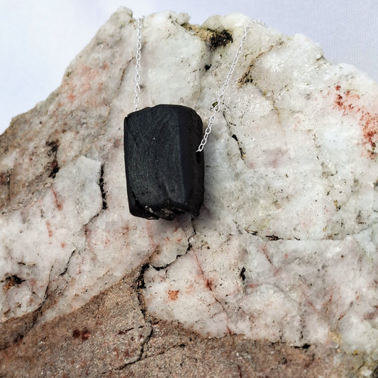 Fallon - Irish bog oak with fine silver leaf