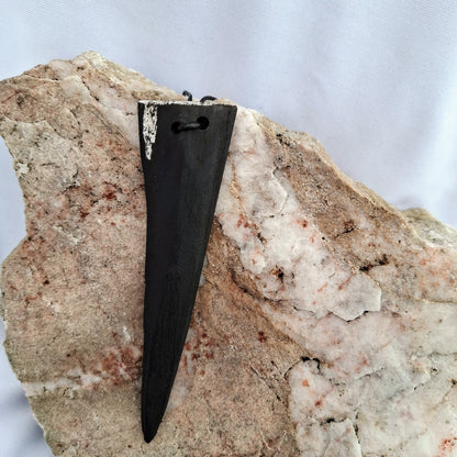 Sleá- Irish bog oak with fine silver leaf