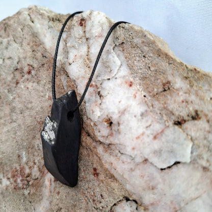 Síomha - Irish bog oak with fine silver leaf