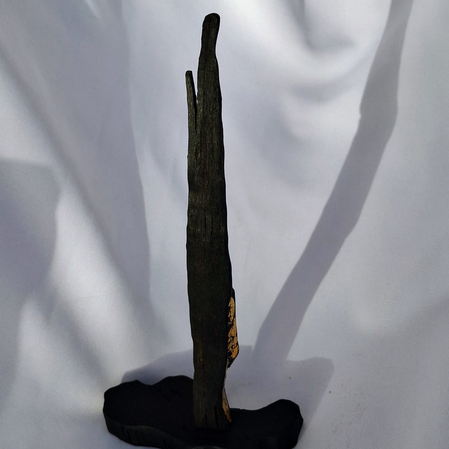 Eine Cleite Caillte – die verlorene Feder – handgefertigte Mooreichenskulptur aus Galway