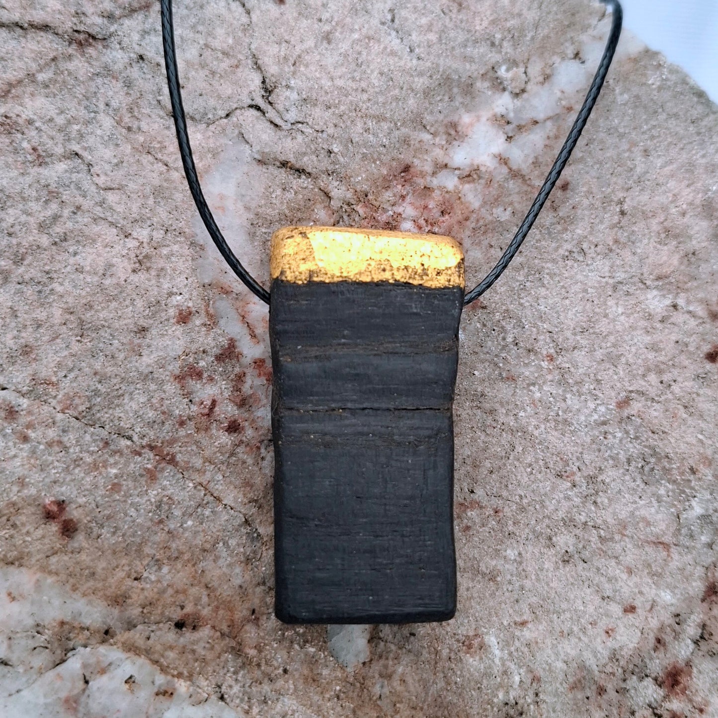 The Black Stuff - Irish bog oak pendant for the Guinness, Beamish, Murphys, Stout lover