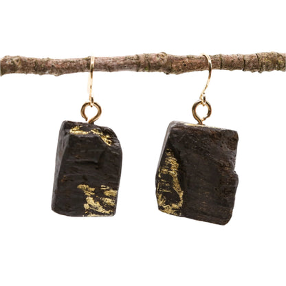 Kiera - Irish bog oak necklace and earrings