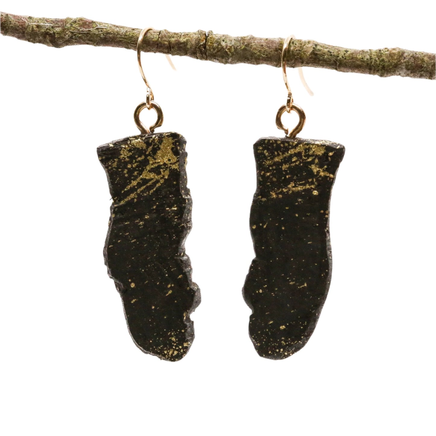 Nuala - Irish bog oak necklace and earrings