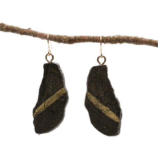 Finola - Irish bog oak earrings