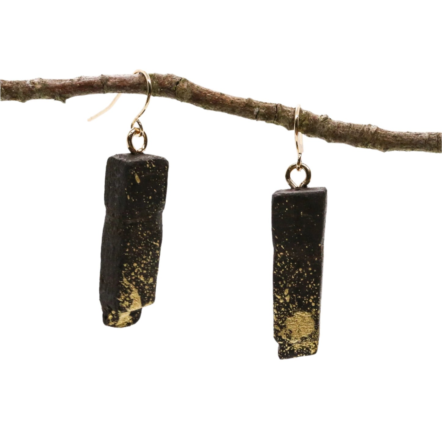 Alaina - Irish bog oak earrings