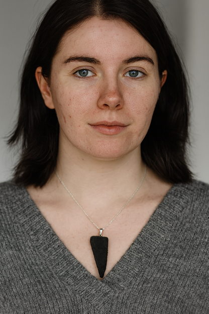 Nóisean Airgid - Irish bog oak with fine silver leaf