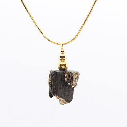 Lasairin - Irish bog oak necklace