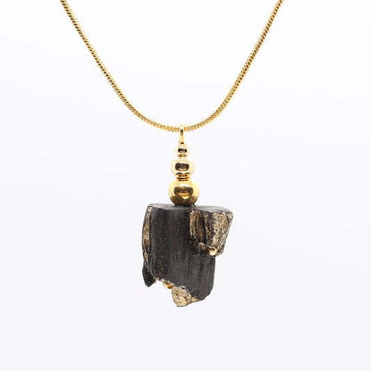 Lasairin - Irish bog oak necklace