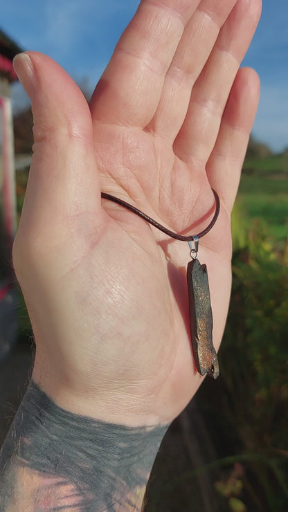 Croía - Irish bog oak necklace