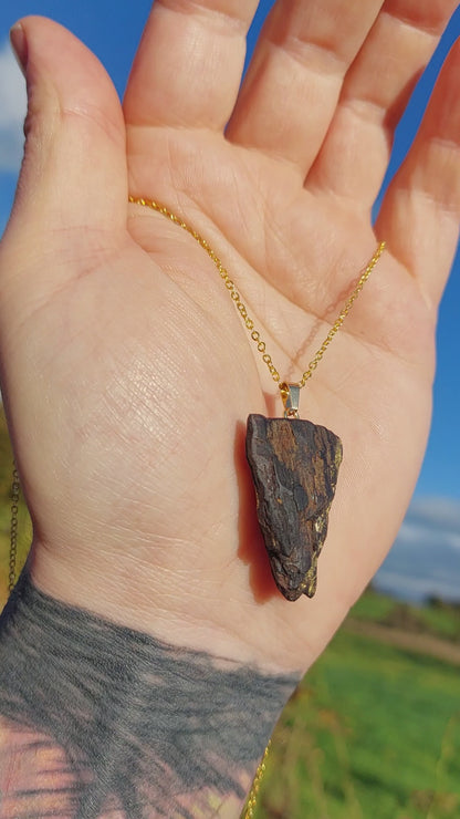 Eimear - Irish bog oak necklace