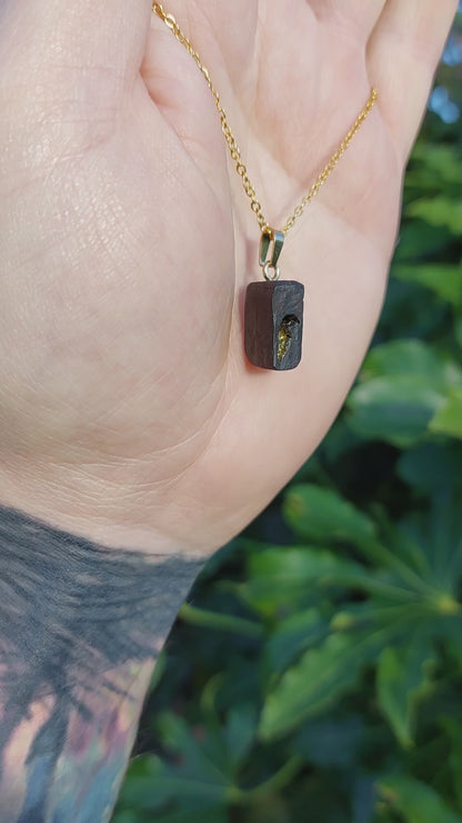 Coleen - Irish bog oak necklace