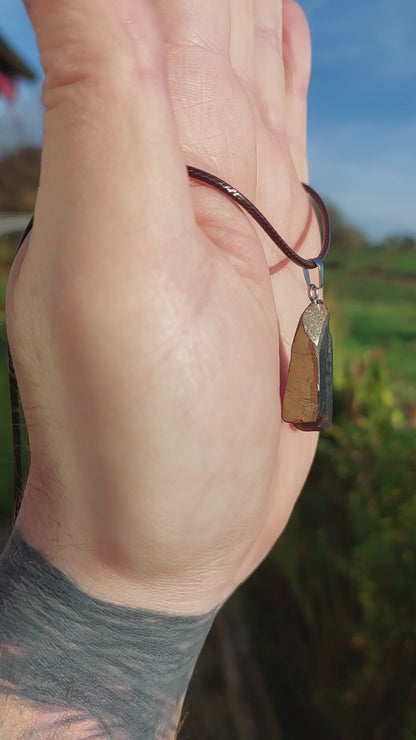 Carey - Irish bog oak necklace