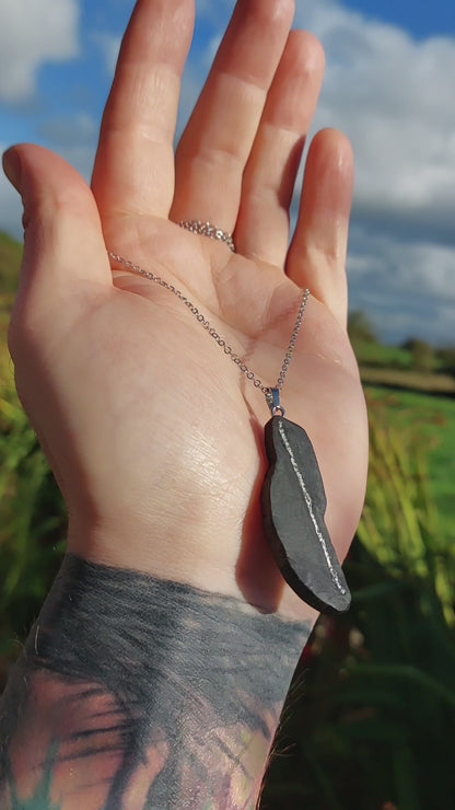 Kelly - Irish bog oak necklace