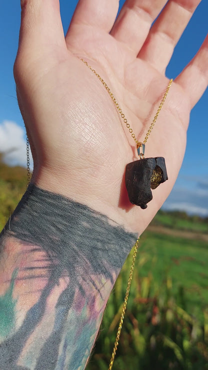 Aithne - Irish bog oak necklace