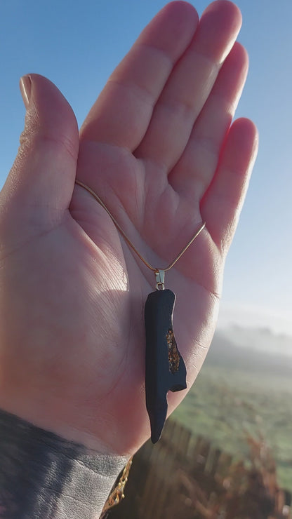 Mavourneen - Irish bog oak necklace