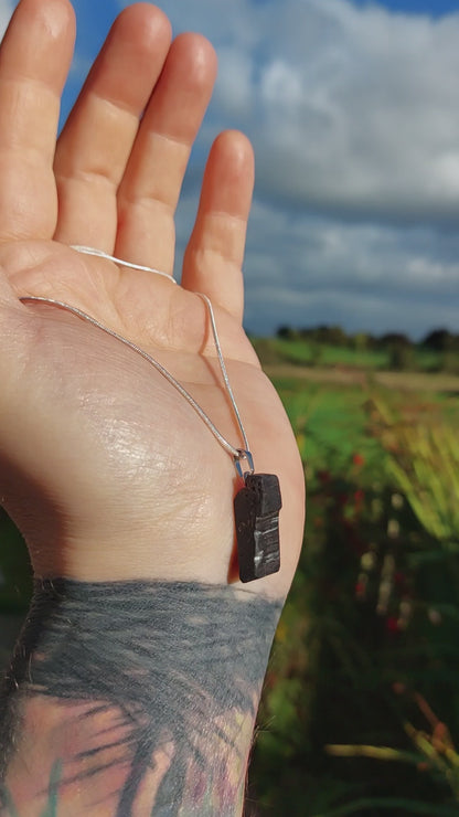 Clodagh - Irish bog oak necklace