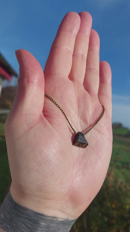 Róis- Irish bog oak necklace