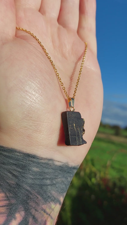 Blaine - Irish bog oak necklace