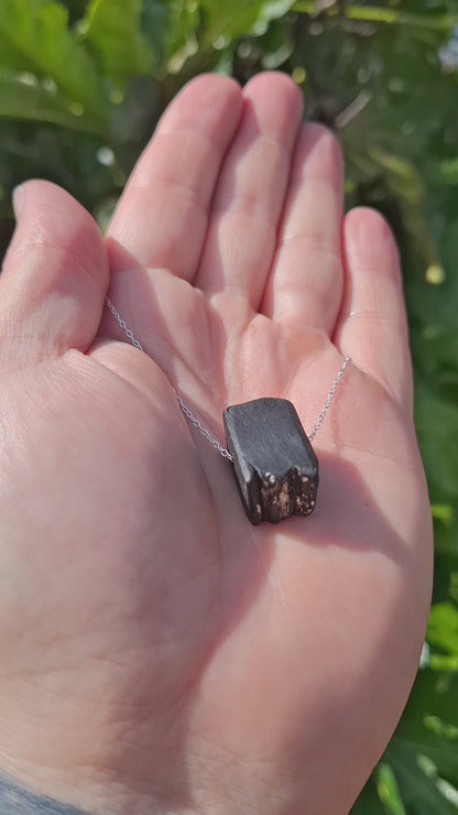 Fallon - Irish bog oak with fine silver leaf