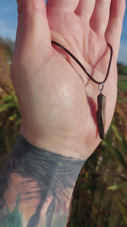 Alva - Irish bog oak necklace