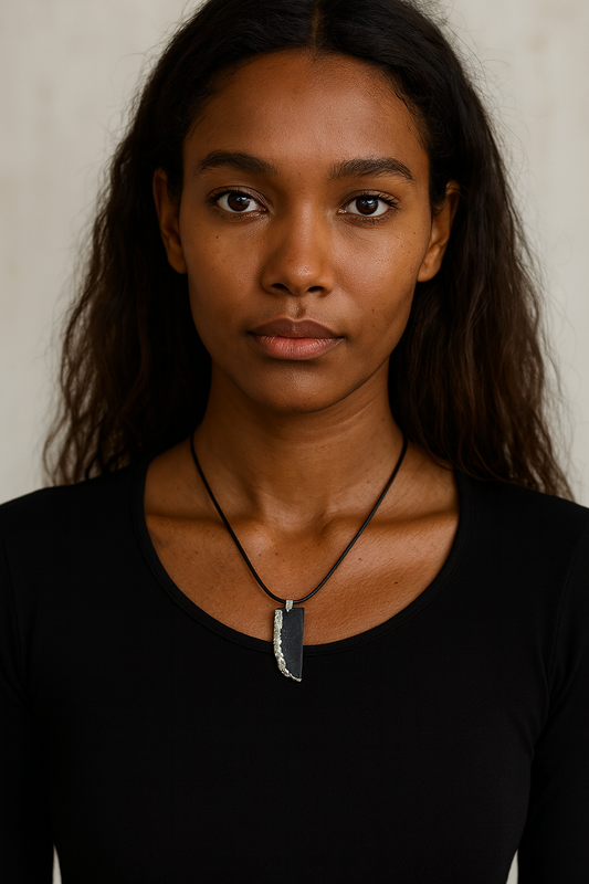 lann lonrach - Irish bog oak with fine silver leaf